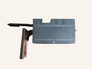 Aluminum Fin 2PCS Copper Pipe Heat Sink 75W With Stamping Extrusion Craft