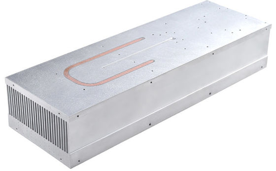 Pressed Aluminum Fins Heatsink Extrusion Profiles , 6063 T5 Clear Anodized Heat Sink
